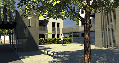 Ensemble d'habitations à Flémalle